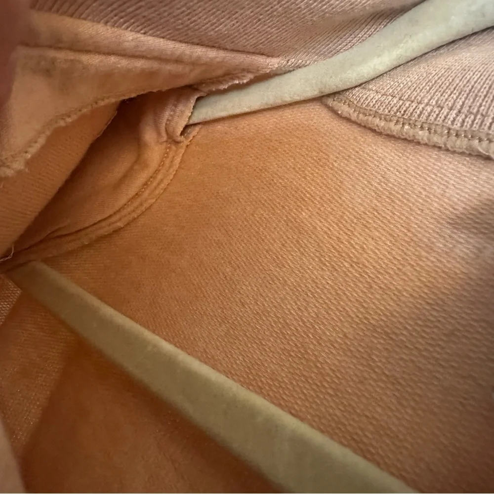 Alfred Dunner Embroidered Patchwork Sweatshirt Polo Medium Peach Floral - Picture 15 of 15